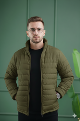 Imported Puffer Jacket - Olive